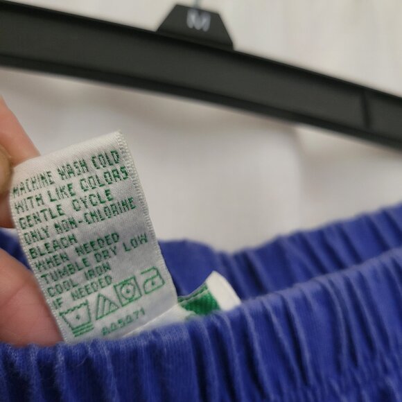 Quacker Factory QVC Blue Pants Capri Crop 1X embroidered Sailboat Cotton - Picture 8 of 8